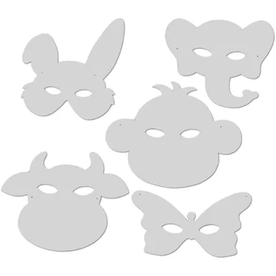 Immagine prodotto di Maschere animali, H 13-24 cm, L 20-28 cm, 100 pezzi, 230 g