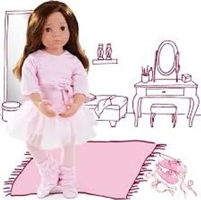 Produktbild von Götz-Puppen Happy Kidz Sophie, braunes Haar, Auge braun