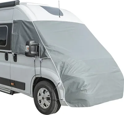 Produktbild von Scheibenabdeckung Camping aus 3-lagigem Vlies Frontscheibenabdeckung für Wohnmobile kompatibel Fiat Ducato ab 06-2006