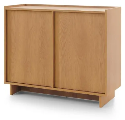 Immagine prodotto di Mobile contenitore laterale FURNLUX Yasumi, colore marrone, dimensioni: 98 x 82 x 39 cm