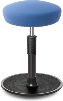 Produktbild von Sitz- Stehhocker Free Regular Hutsitz Gestrick Hellblau schwarz /schwarz.