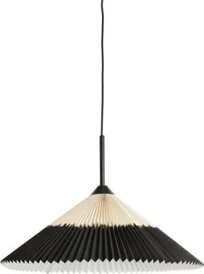 Produktbild von Light & Living - Hängeleuchte Pleated - Natürlich - Ø60cm Hängelampe - Esstischlampe - Wohnzimmerlampe - Schlafzimmerlampe - Wohnzimmer