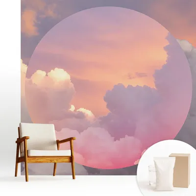 Produktbild von Fototapete  - 250x250 cm - Tapete - Wandtapete - Wandbilder - Dekofolie - Tapete Folie - Wand - Dekoration - Wohnzimmer - Ätherische Wolken