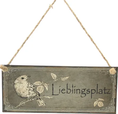 Produktbild von DIO Wandbild aus Metall Liebling 30x13 cm