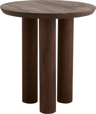 Obrázok produktu pre FURNLUX Jedálenský stôl Helin Brown 70 cm / Hlavná farba: hnedá / Rozmery: 70 x 70 x 75 cm