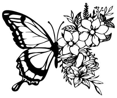 Metall-Schmetterling Wanddekoration, schwarz, 22,5x18 cm