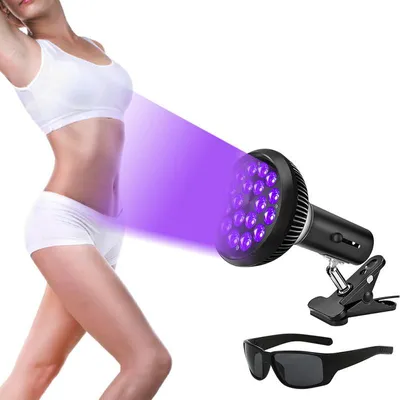 Produktbild von Gesichtsbräuner für Zuhause, 54W Bräunungslampe für Gesicht und Körper, inklusive Schutzbrille