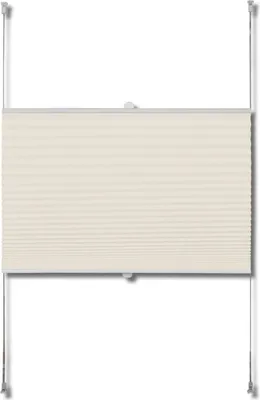 Zdjęcie produktu dla vidaXL Plissee Faltrollo Rollo Plisseerollo 40x200cm Creme