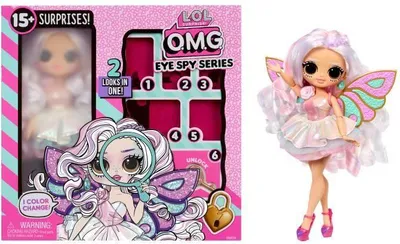 Produktbild von L.O.L. Surprise OMG Eye Spy Puppe, Fairy, 24cm, Über 15 Überraschungen zum Auspacken, 4 Charaktere zum Sammeln