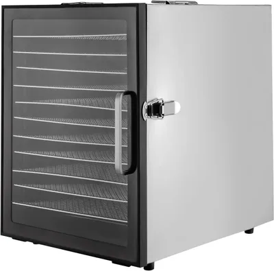 Image de 12 étages de déshydrateur en acier inoxydable Grand déshydrateur alimentaire 30-80°C pour légumes Viande Herbes Séchoir à fruits