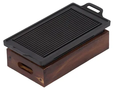 Zdjęcie produktu dla Omgoods - Przenośny grill do barbecue - Płyta grillowa - Palenisko węglowe - Idealny dla 3-5 osób - Wykonany z aluminium - Wymiary: 31,7 x 15 x 9,2 cm
