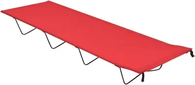 Produktbild von Campingliege, 180 x 60 x 19 cm, aus Oxford-Gewebe und Stahl, rot