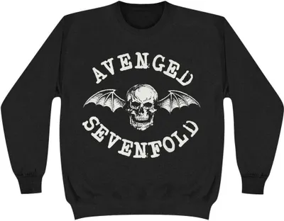 Produktbild von Avenged Sevenfold - "Death Bat" Sweatshirt für Herren/Damen Uni RO5654 (XL) (Schwarz)