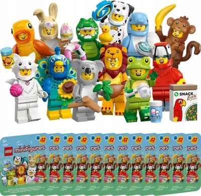 Immagine prodotto di 71051 – Minifigure LEGO – Serie 28 – Animali – Set da 12