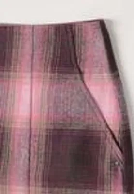 Produktbild von Fake Wool skirt_check 37820 rustic rouge Größe 34