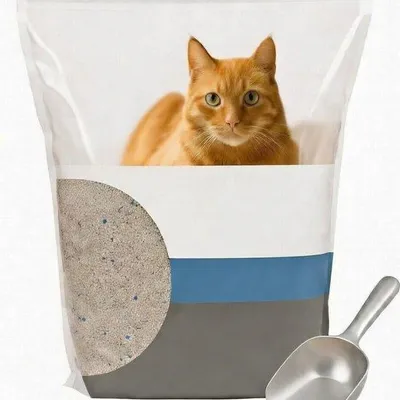 Produktbild von Famanu Katzenstreu klontbildend - Babypuderduft - 12L (12KG) für 10 Wochen