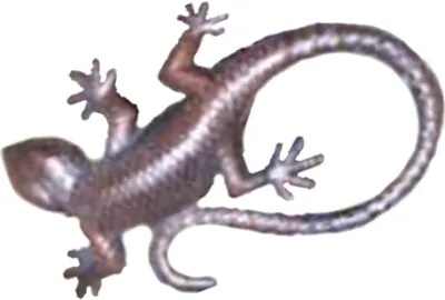 Produktbild von Dekorative Gartenfigur Salamander Gekko Echse Gartendekoration