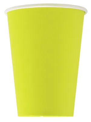 Produktbild von PROnappe Papp-Trinkbecher kiwigrün 0,2 l 15 Stück