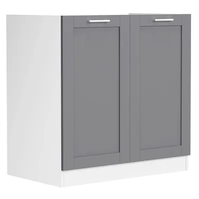Produktbild von VCM Spülunterschrank | Maße ca. H. 82 x B. 80 x. T. 46 cm | Unterschrank mit zwei Drehtüren im Landhaus Stil | Küchenmöbel – Colura