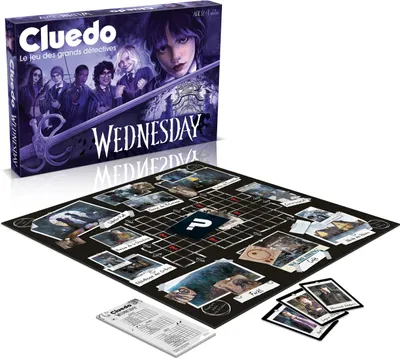 Produktbild von Cluedo Mercredi Brettspiel, Winning Moves, Detektivspiel, Ab 12 Jahren