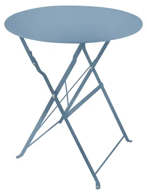 Produktbild von Gartentisch Basil Metall rund klappbar Blau