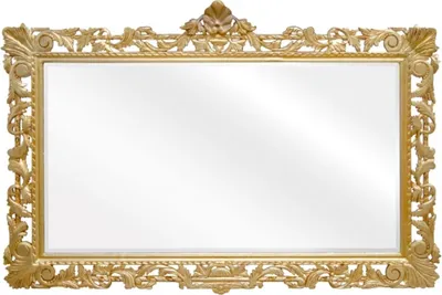 Produktbild von Casa Padrino Barock Spiegel Gold  Handgefertigt 193 x 110 cm - Holzspiegel - Barock Möbel