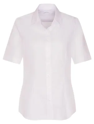 Produktbild von Seidensticker Damen Women Regular Shortsleeve Hemdbluse, Weiß(080605), 36 EU