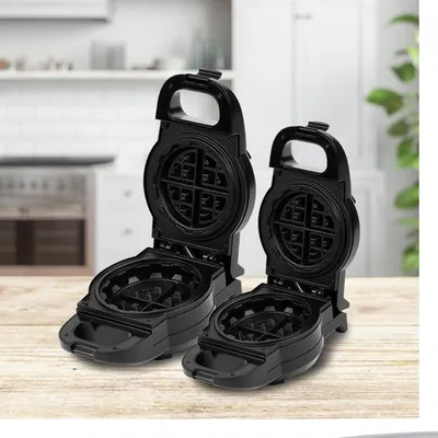 Produktbild von Power XL Waffle Star, 1 Waffel(n), Kreis, Schwarz, 13 cm, 0,8 m, 764 W