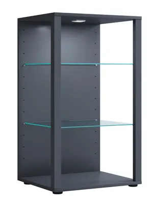 Immagine prodotto di Vetrina in piedi | Vetro con vetro di sicurezza ESG | Dimensioni circa .H. 90 x W. 52 x D. 44 cm | Vetro per stand | Moderno e salvaspazio | Espositore in vetro – Glasol XL