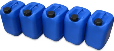 Produktbild von 5 Stück 10 Liter 10 L Kanister, Wasserkanister Farbe blau lebensmittelecht DIN51 (5x10knb51)