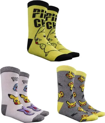 Produktbild von Pokemon Pikachu Socken 3-er Pack – 23/26