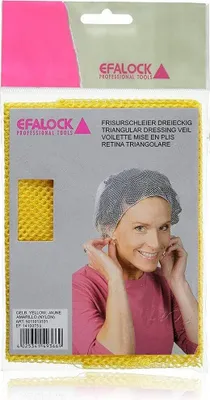 Produktbild von Efalock Frisurenschleier dreieckig gelb