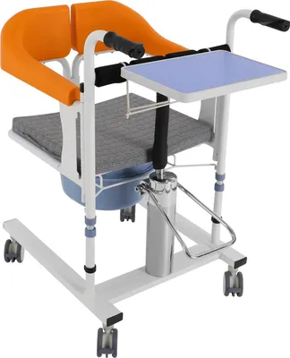 Obrázok produktu pre Hydraulická zdvíhacia stolička pre pacientov, výškovo nastaviteľná, bezpečnostné prvky, invalidný vozík