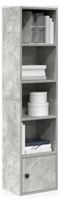 Produktbild von Bücherregal Betongrau 31x24x127 cm