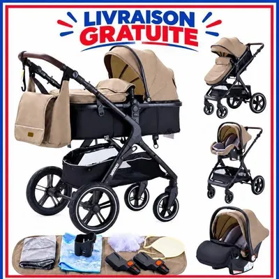 Immagine prodotto di Passeggino trio 3 in 1 con navicella e seggiolino auto