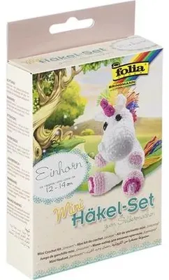 Obrázok produktu pre Mini súprava na háčkovanie, FOLIA, „Unicorn”