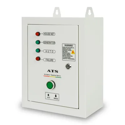 Obrázek produktu pro EBERTH ATS automatické nouzové napájení do 10kW, 3 fáze, 400V, automatický přepínač, automatický přepínač pro generátory