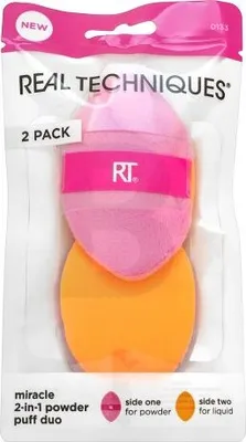 Produktbild von Real Techniques Miracle 2-in-1 Makeup Powder Puff Duo Make-up Schwämmchen