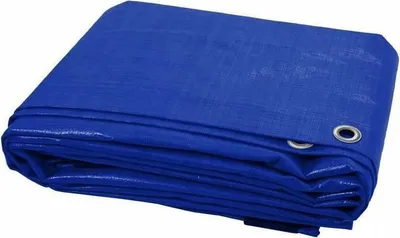 Zdjęcie produktu dla Plandeka wzmacniana 4x4, niebieska, 75g/m²