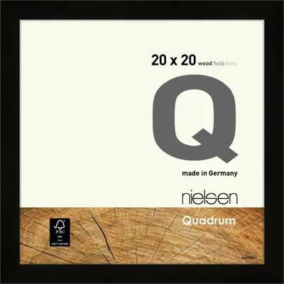 Produktbild von nielsen Holz Bilderrahmen Quadrum, 20x20 cm, Schwarz