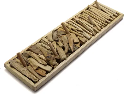 Produktbild von Wandgarderobe Treibholz 50 x14 cm Schwemmholz Unikat Wandhaken Garderobe