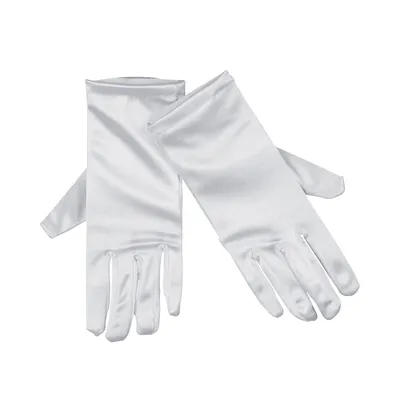 Productafbeelding van Bristol Novelty dameshandschoenen, satijnlook, 1 paar, model BN1317 (one size), wit