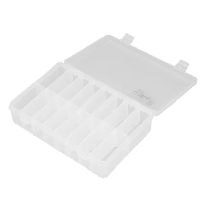 Image de boîte de pièces à 16 compartiments,Boîte d'organisation à 16 grilles,Boîte d'organisation à 16 compartiments,Boîte transparente à 16 grilles,Boîte de pièces à compartiments,Boîte d'organisation pour bijoux