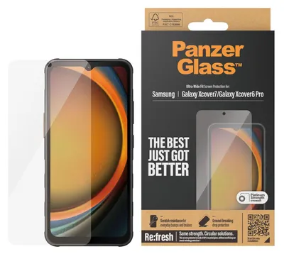 Image de Verre trempé Panzerglass Ultra-Wide Fit pour Samsung Galaxy Xcover7 / Xcover6 Pro