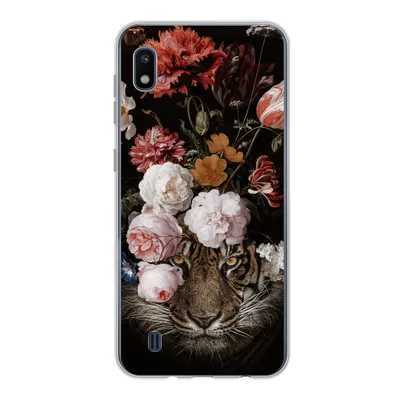 Produktbild von MuchoWow® Handyhülle Schutzhülle Hülle für Samsung Galaxy A10 Blumen - Jan Davidsz de Heem - Tiger - Gemälde - Stillleben - Alte Meister Silikon Softcase Handy Hülle - Schutzhülle