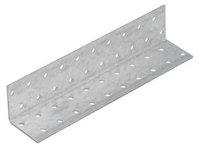 Obrázek produktu pro Montážní úhelník KM 15, rozměry 40x40x200 mm, pozinkovaný plech / balení: 1 kus
