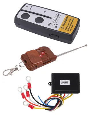 Obrázek produktu pro Sada přijímače pro bezdrátové dálkové ovládání navijáku, dosah 23 m, 12 V/24 V DC, univerzální