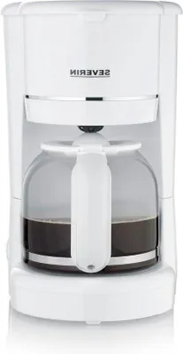 Immagine prodotto di Macchina da caffè 10 tazze, vetro bianco, 900 W