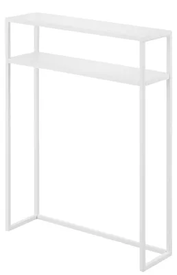 Produktbild von Yamazaki Konsolentisch Ablage mit 2 Ebenen Tower weiß 60x80x18 cm
