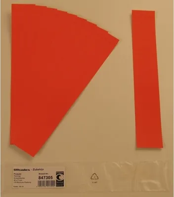 Produktbild von Einsteckkarten für 20mm Einsteckschiene 50x17mm VE=170 Stück rot